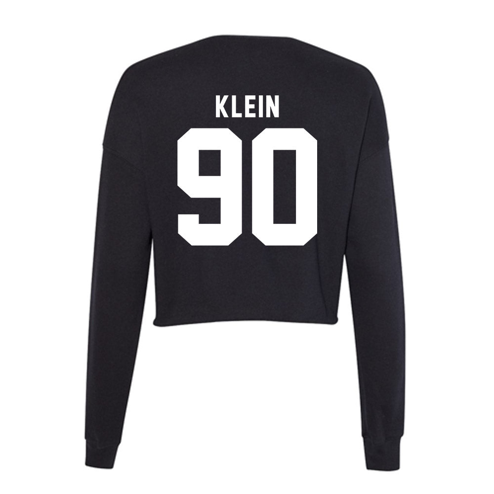 Delaware - NCAA Football : Logan Klein - Women's Cropped Crew Fleece-1