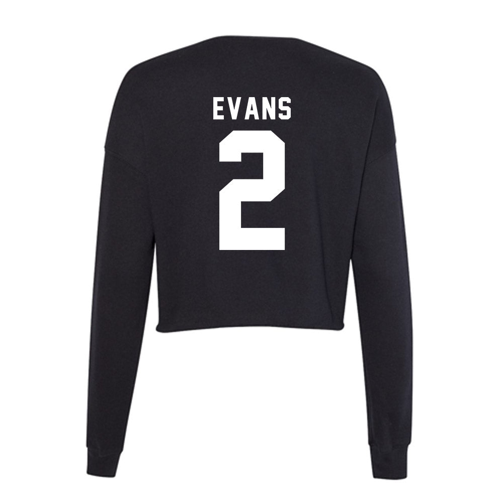 Delaware - NCAA Football : Nathan Evans - Women's Cropped Crew Fleece-1