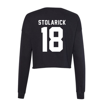 Delaware - NCAA Women's Lacrosse : Lena Stolarick - Women's Cropped Crew Fleece-1