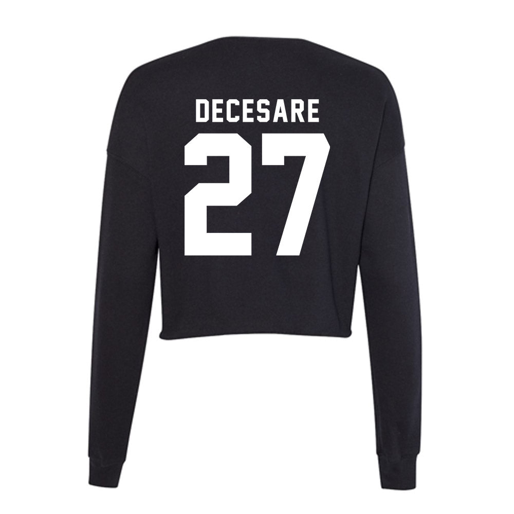 Delaware - NCAA Baseball : Anthony DeCesare - Women's Cropped Crew Fleece-1