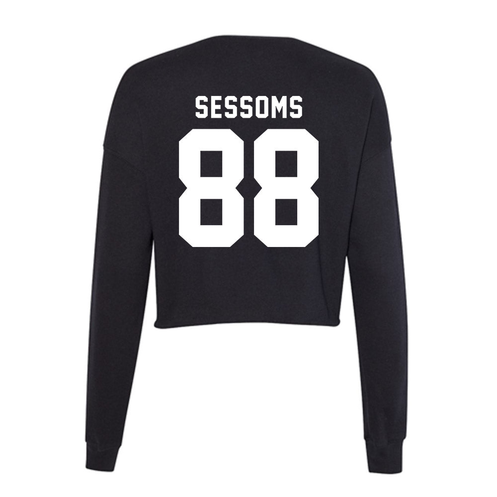 Delaware - NCAA Football : Elijah Sessoms - Women's Cropped Crew Fleece-1