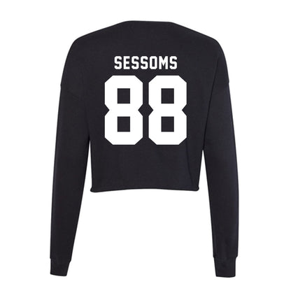 Delaware - NCAA Football : Elijah Sessoms - Women's Cropped Crew Fleece-1