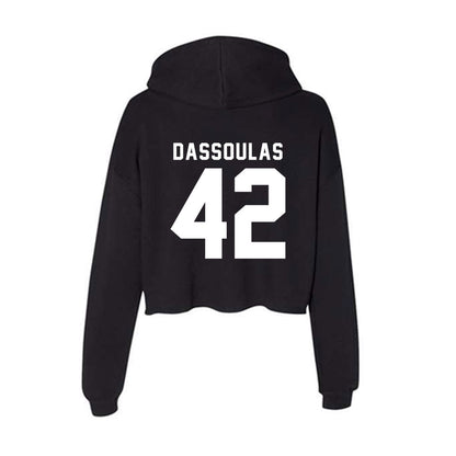 Delaware - NCAA Women's Lacrosse : Ellie Dassoulas - Women's Crop Fleece Hoodie-1