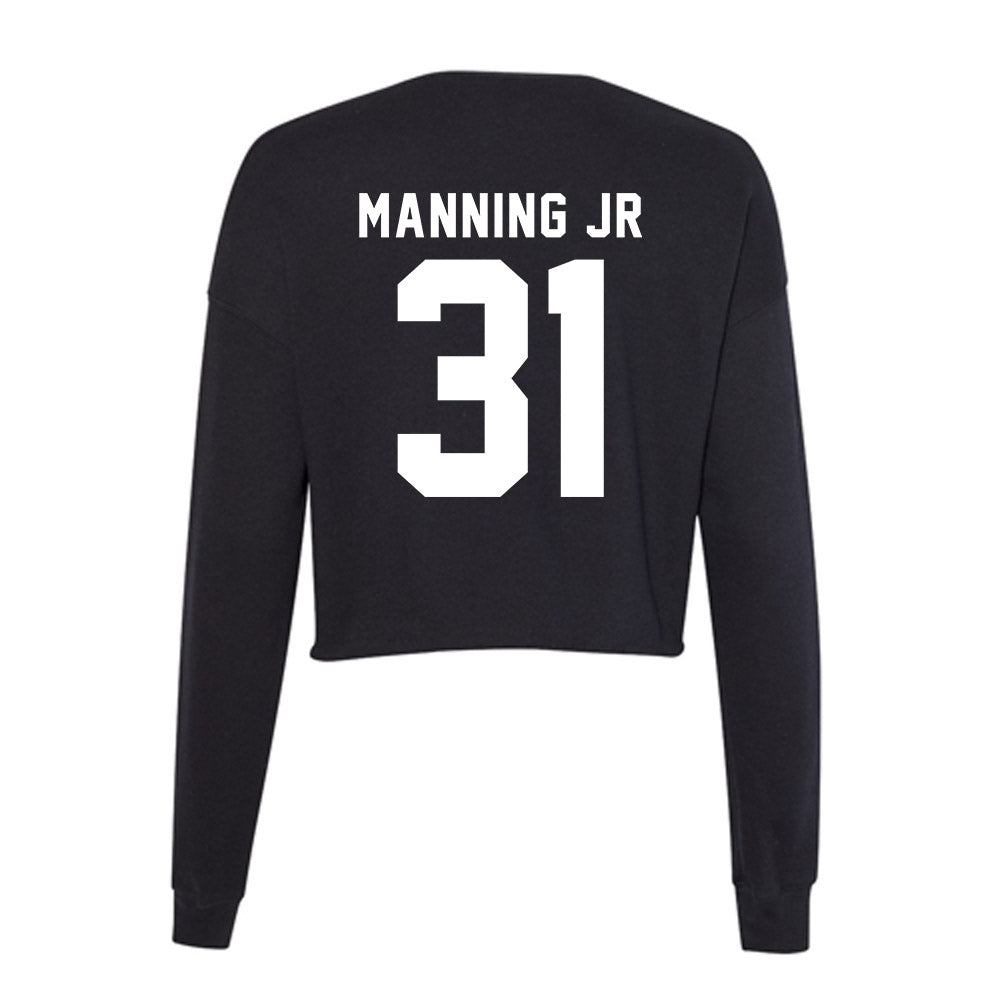 Delaware - NCAA Football : Hasson Manning Jr - Women's Cropped Crew Fleece-1