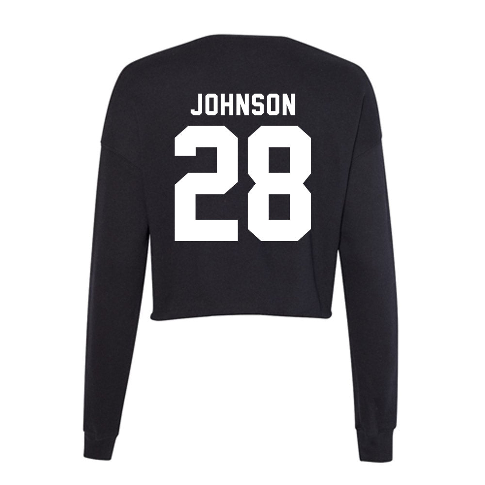 Delaware - NCAA Men's Soccer : Mikey Johnson - Women's Cropped Crew Fleece-1