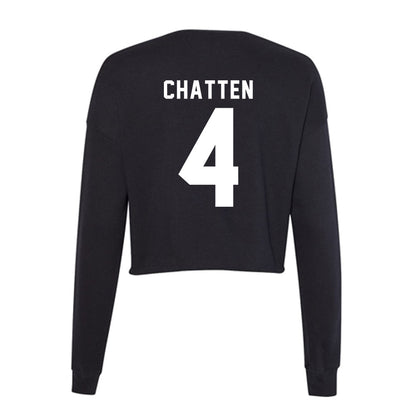 Delaware - NCAA Men's Soccer : Luke Chatten - Women's Cropped Crew Fleece-1