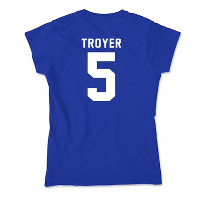 Delaware - NCAA Football : Austin Troyer - Soft Style Women’s T-Shirt-1