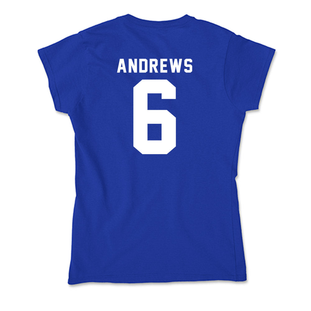 Delaware - NCAA Baseball : Jack Andrews - Soft Style Women’s T-Shirt-1