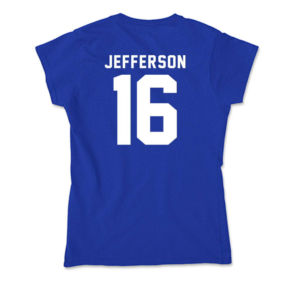 Delaware - NCAA Football : Noah Jefferson - Soft Style Women’s T-Shirt-1