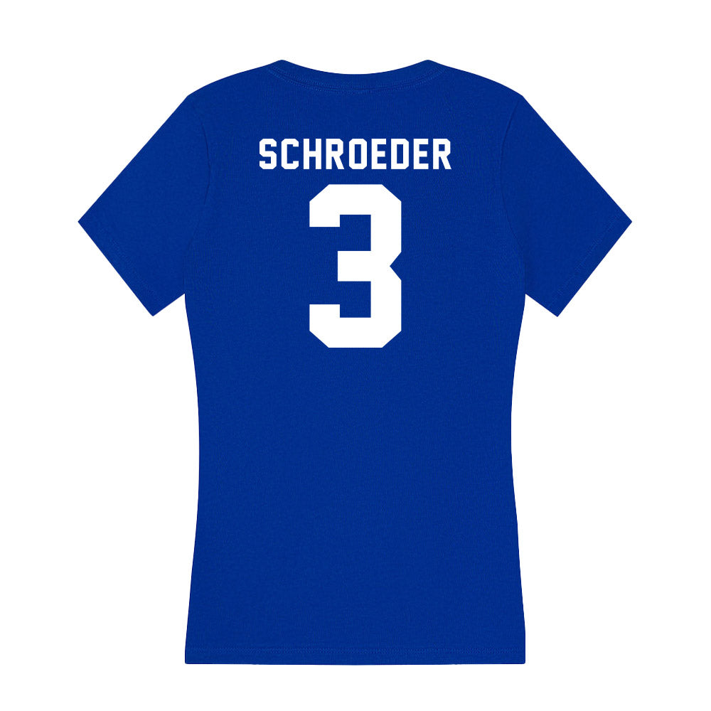 Delaware - NCAA Men's Soccer : Jan Schroeder - Women's V-Neck T-Shirt-1