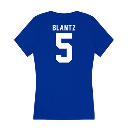 Delaware - NCAA Softball : Chloe Blantz - Women's V-Neck T-Shirt-1