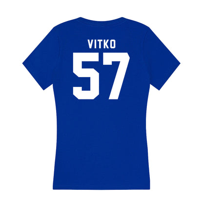 Delaware - NCAA Football : Noah Vitko - Women's V-Neck T-Shirt-1