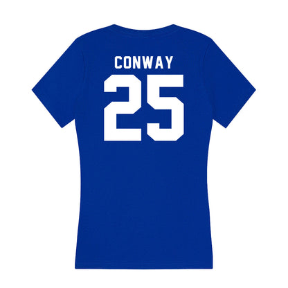 Delaware - NCAA Baseball : Elias Conway - Women's V-Neck T-Shirt-1