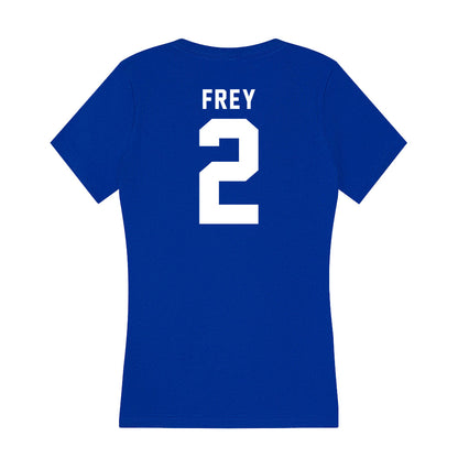 Delaware - NCAA Baseball : Ayden Frey - Women's V-Neck T-Shirt-1