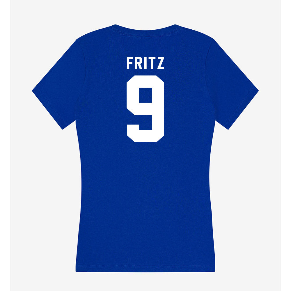 Delaware - NCAA Women's Soccer : Sarah Fritz - Women's V-Neck T-Shirt-1