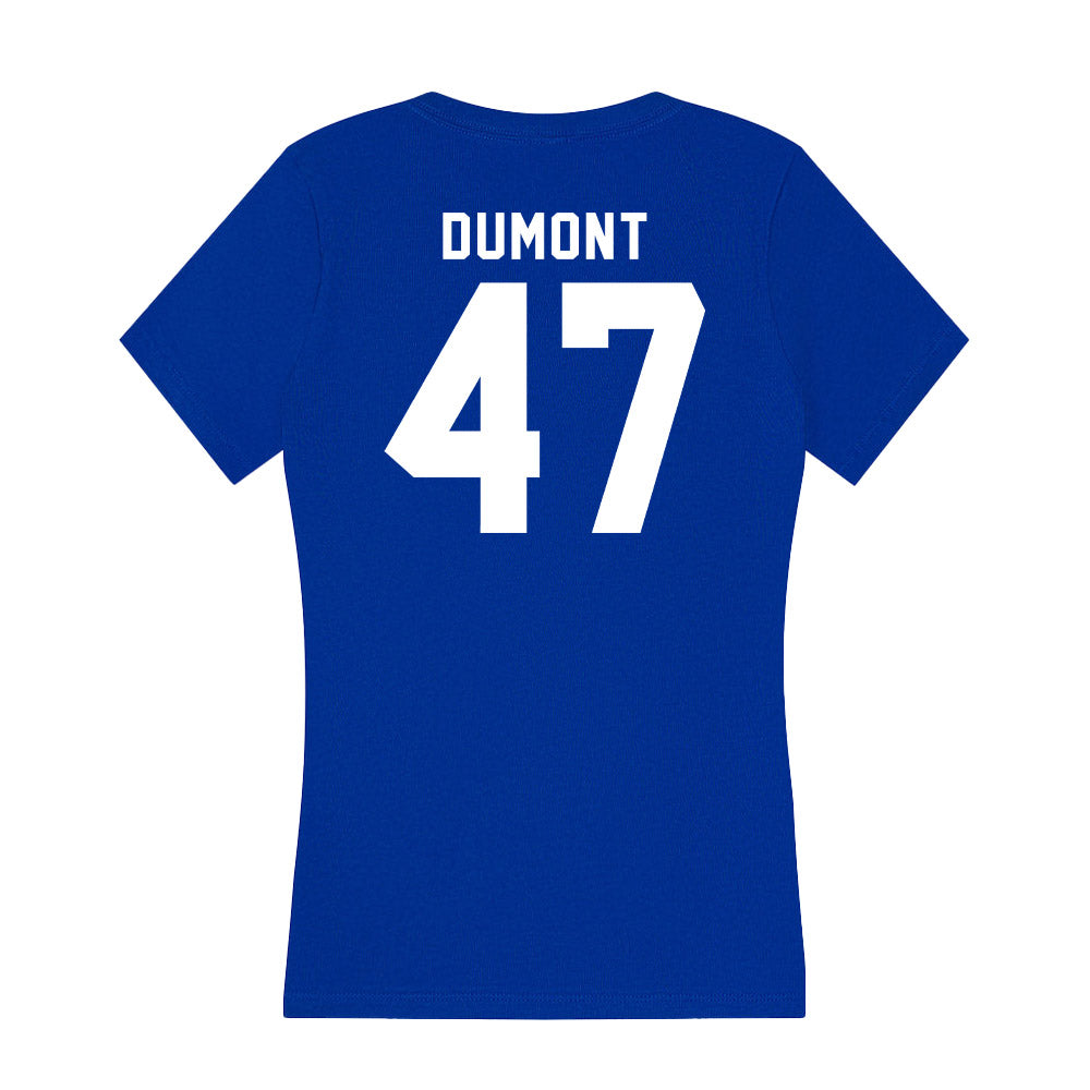 Delaware - NCAA Football : Ethan Dumont - Women's V-Neck T-Shirt-1