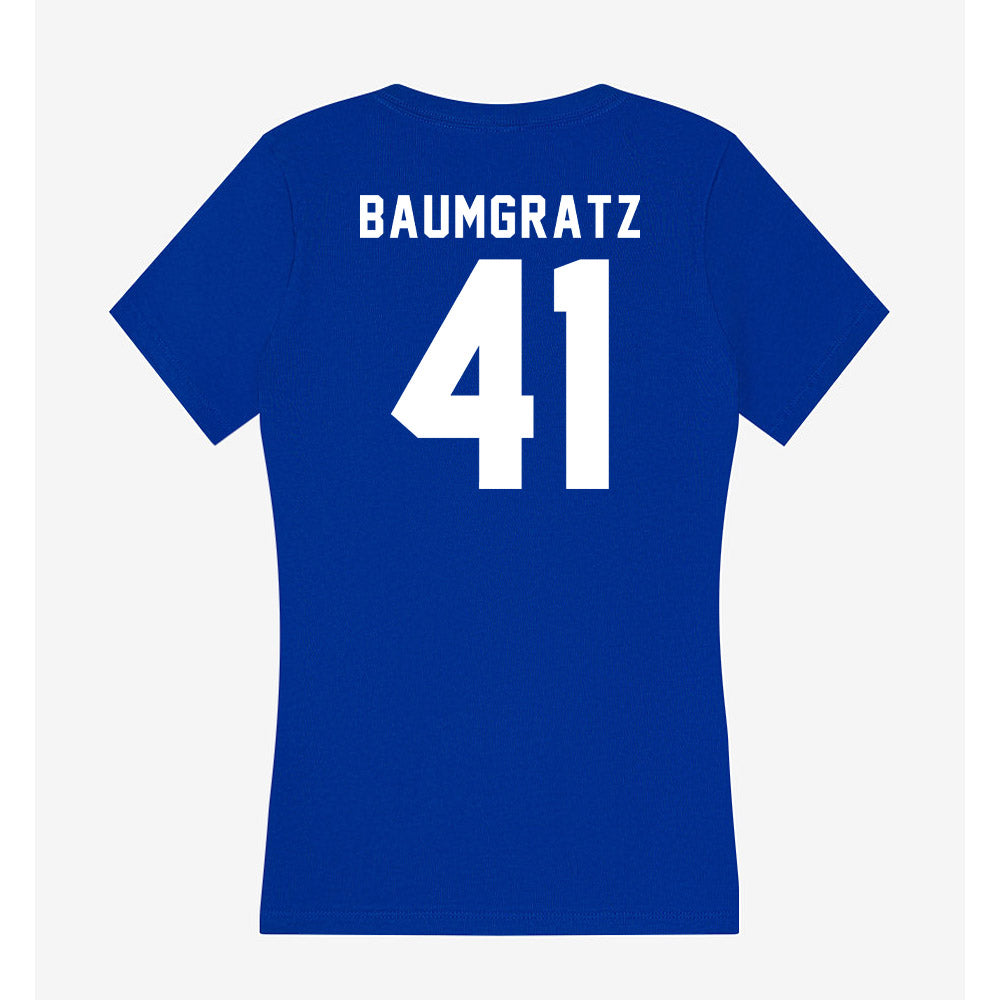 Delaware - NCAA Women's Lacrosse : Molly Baumgratz - Women's V-Neck T-Shirt-1