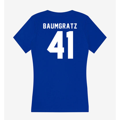 Delaware - NCAA Women's Lacrosse : Molly Baumgratz - Women's V-Neck T-Shirt-1