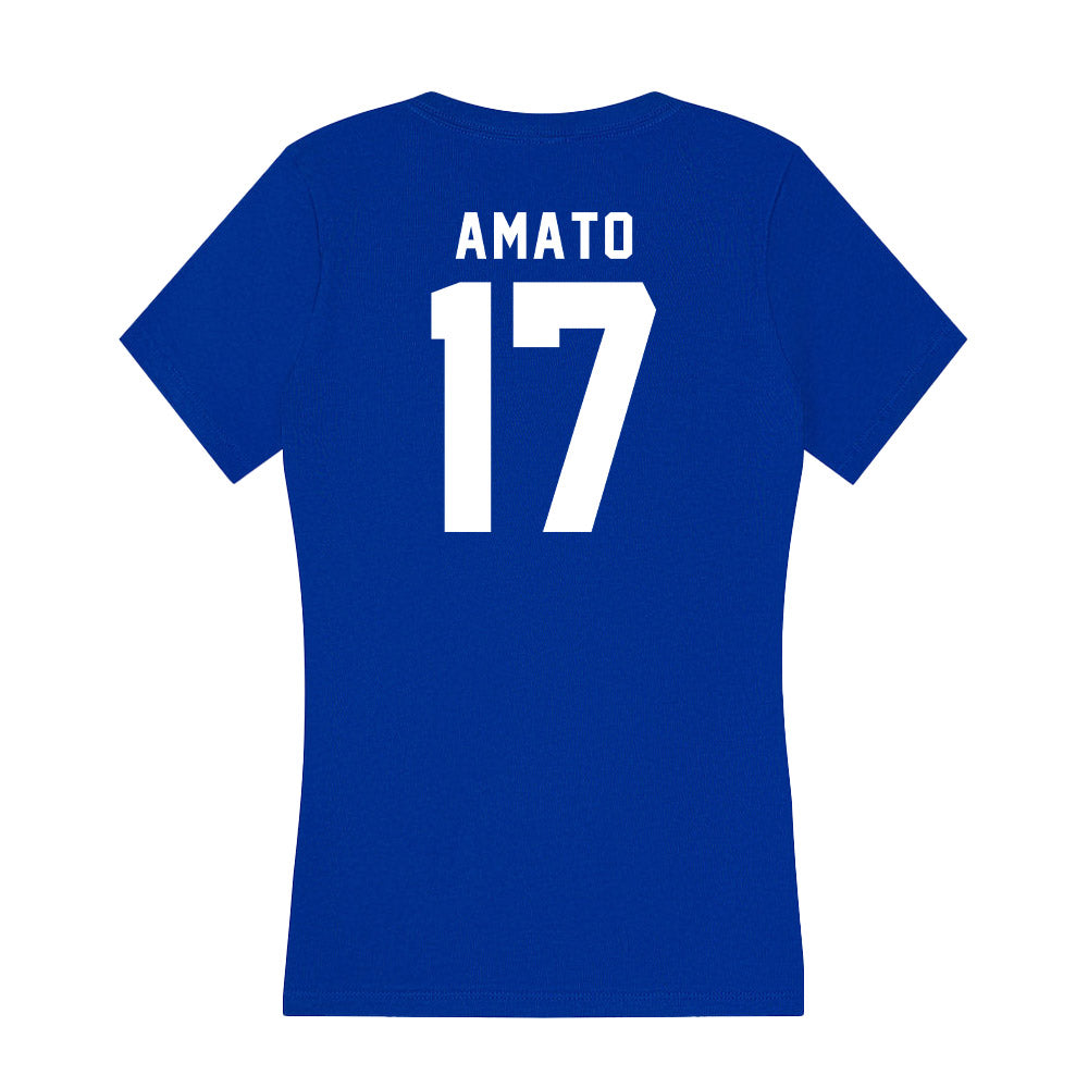 Delaware - NCAA Baseball : Andrew Amato - Women's V-Neck T-Shirt-1