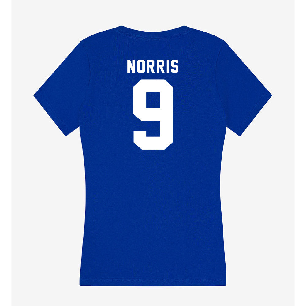 Delaware - NCAA Women's Volleyball : Dylan Norris - Women's V-Neck T-Shirt-1