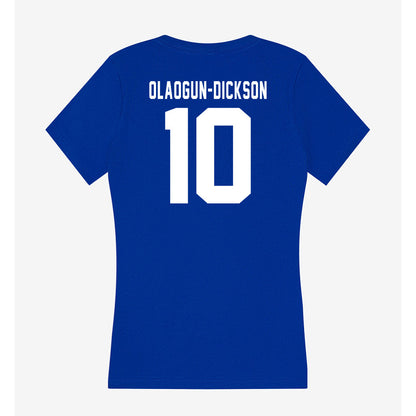 Delaware - NCAA Women's Soccer : Adiat Olaogun-Dickson - Women's V-Neck T-Shirt-1