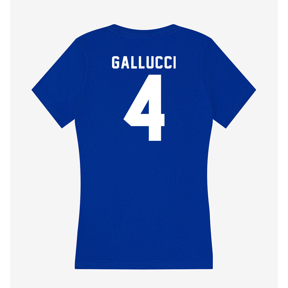 Delaware - NCAA Softball : Sorella Gallucci - Women's V-Neck T-Shirt-1