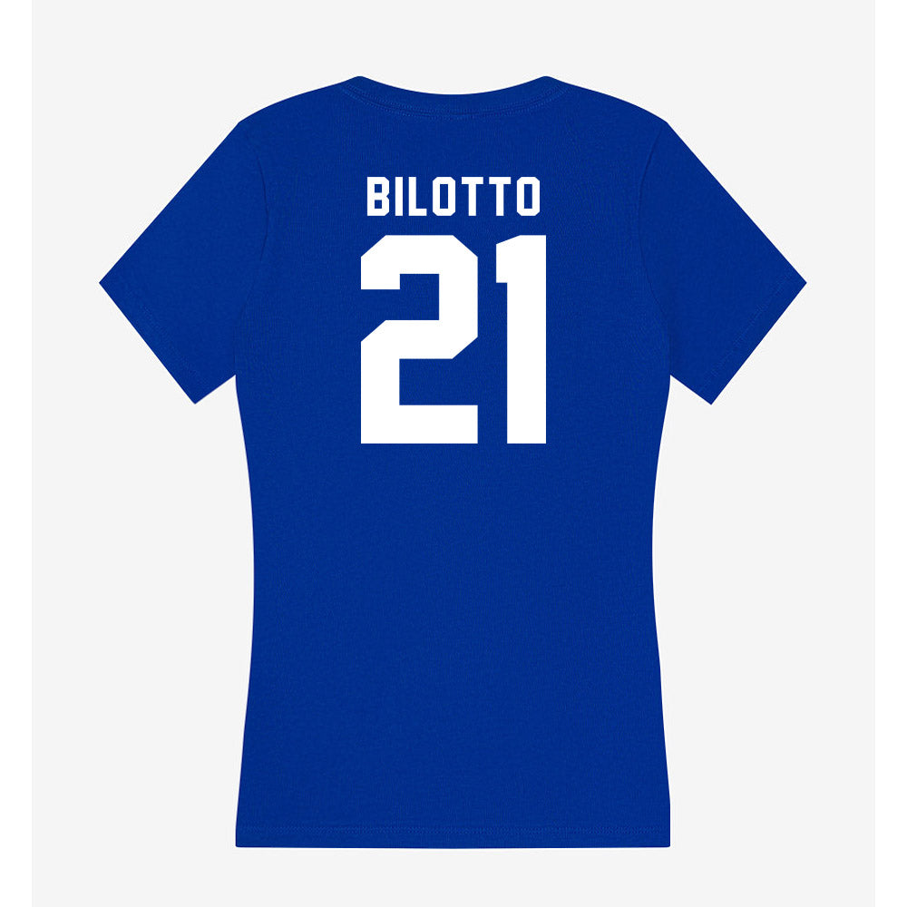 Delaware - NCAA Baseball : Nicholas Bilotto - Women's V-Neck T-Shirt-1