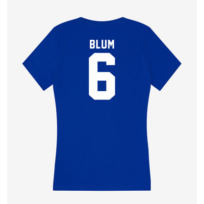 Delaware - NCAA Ice Hockey : Kacey Blum - Women's V-Neck T-Shirt-1