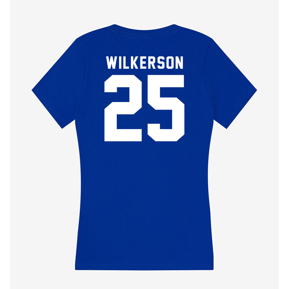 Delaware - NCAA Softball : Kylie Wilkerson - Women's V-Neck T-Shirt-1
