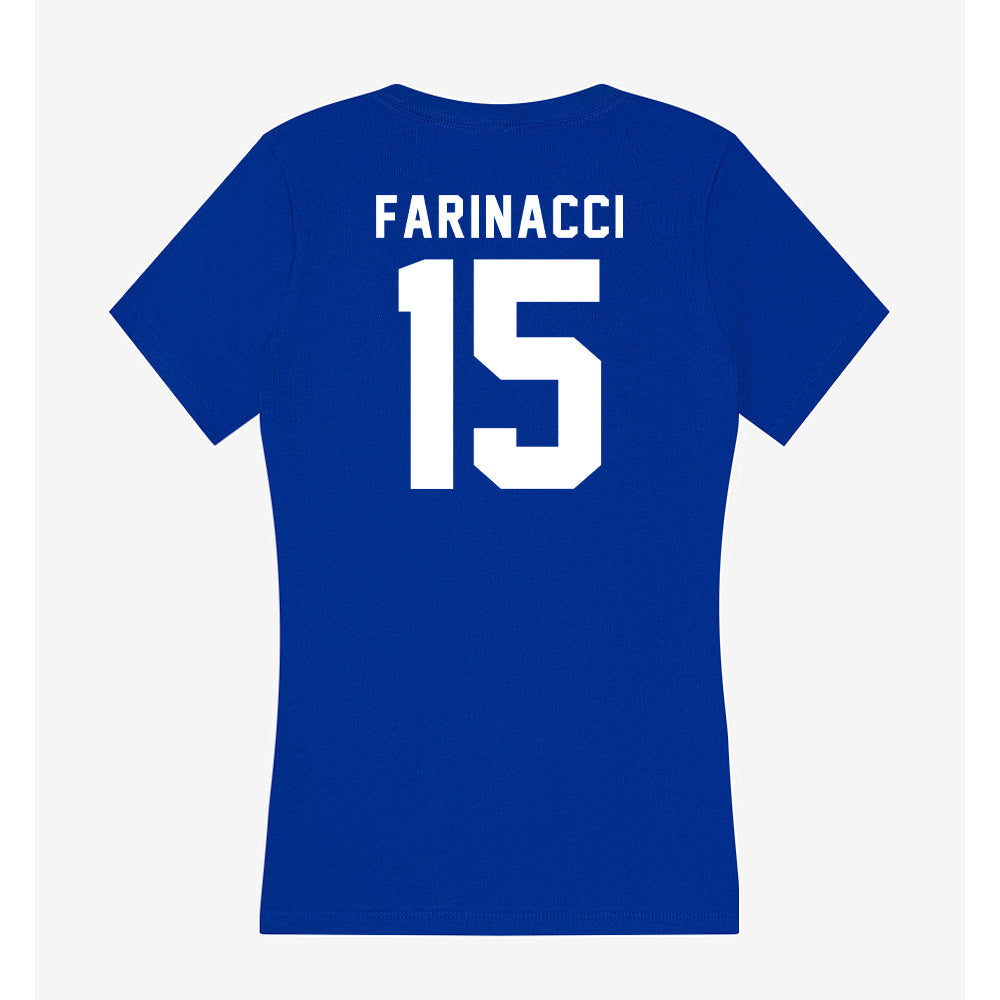 Delaware - NCAA Women's Lacrosse : Julianna Farinacci - Women's V-Neck T-Shirt-1