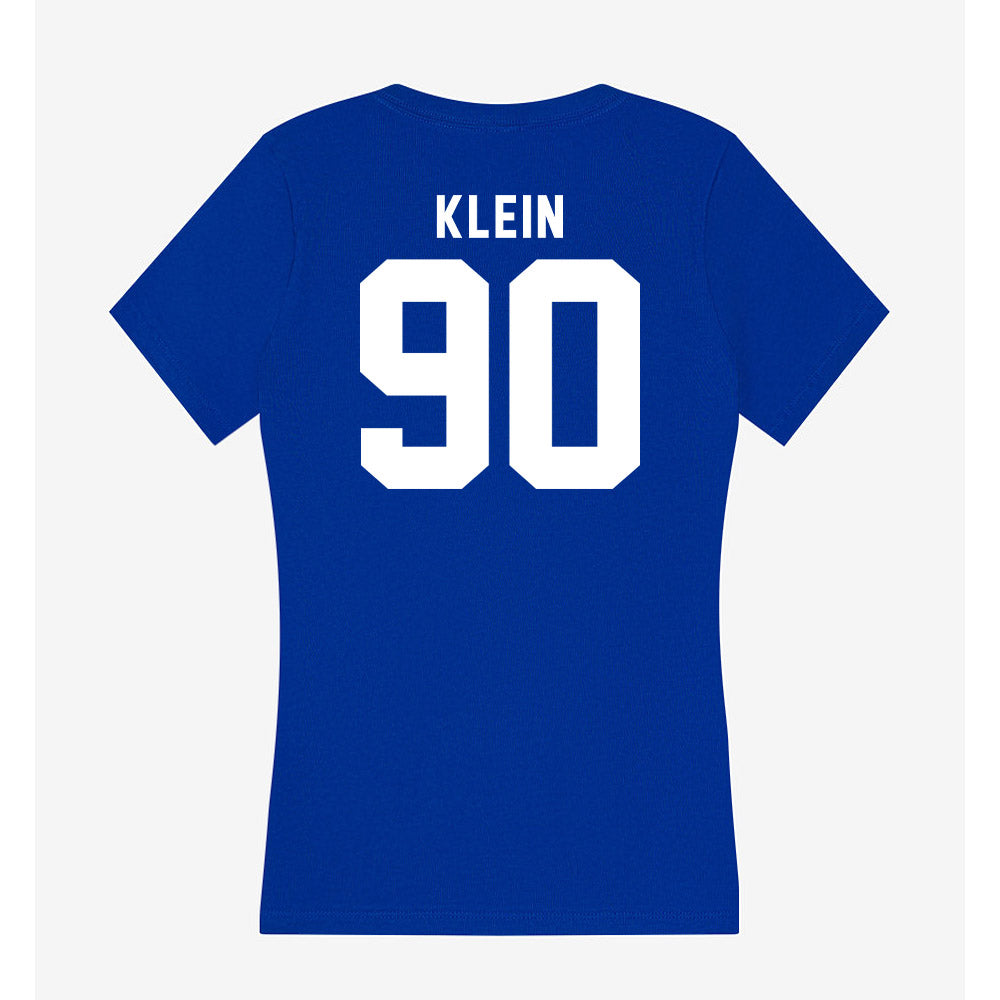 Delaware - NCAA Football : Logan Klein - Women's V-Neck T-Shirt-1