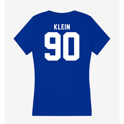 Delaware - NCAA Football : Logan Klein - Women's V-Neck T-Shirt-1