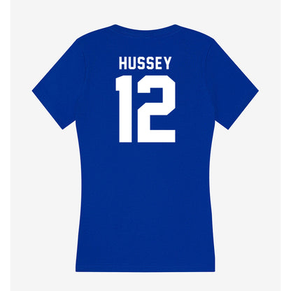 Delaware - NCAA Women's Lacrosse : Erin Hussey - Women's V-Neck T-Shirt-1