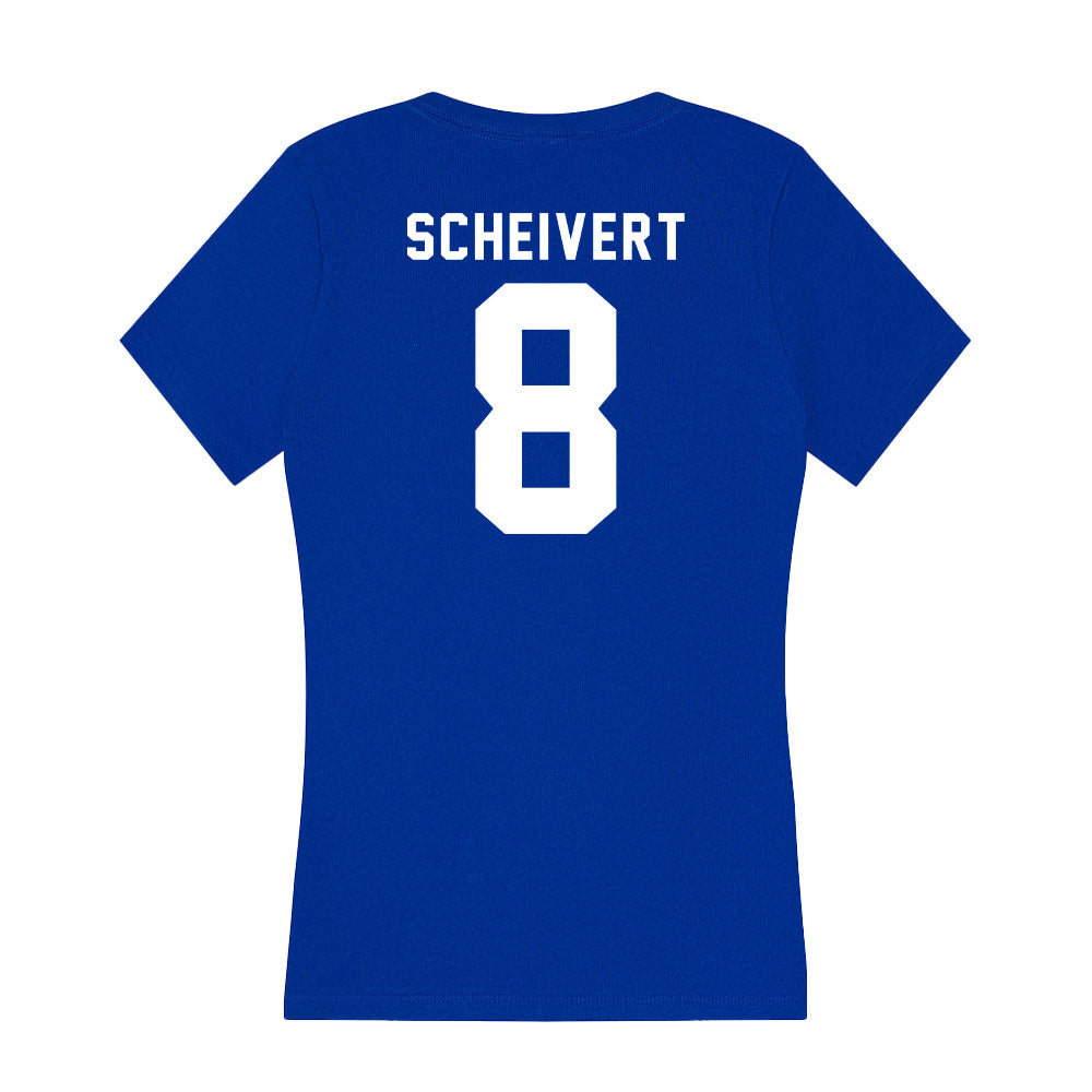 Delaware - NCAA Softball : Katie Scheivert - Women's V-Neck T-Shirt-1