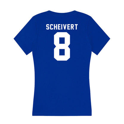 Delaware - NCAA Softball : Katie Scheivert - Women's V-Neck T-Shirt-1