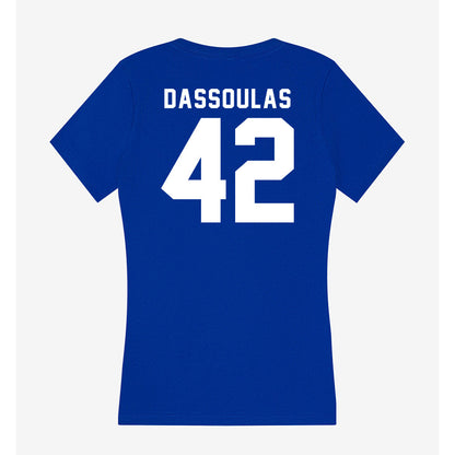 Delaware - NCAA Women's Lacrosse : Ellie Dassoulas - Women's V-Neck T-Shirt-1