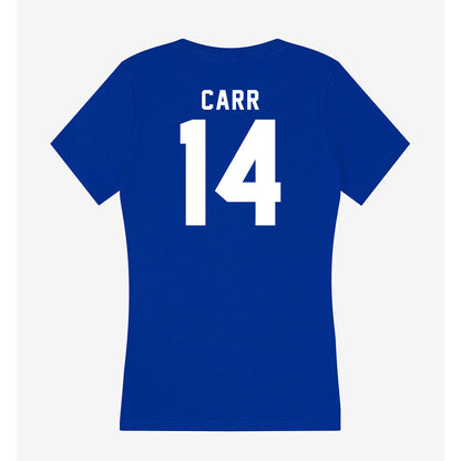 Delaware - NCAA Baseball : Harry Carr - Women's V-Neck T-Shirt-1