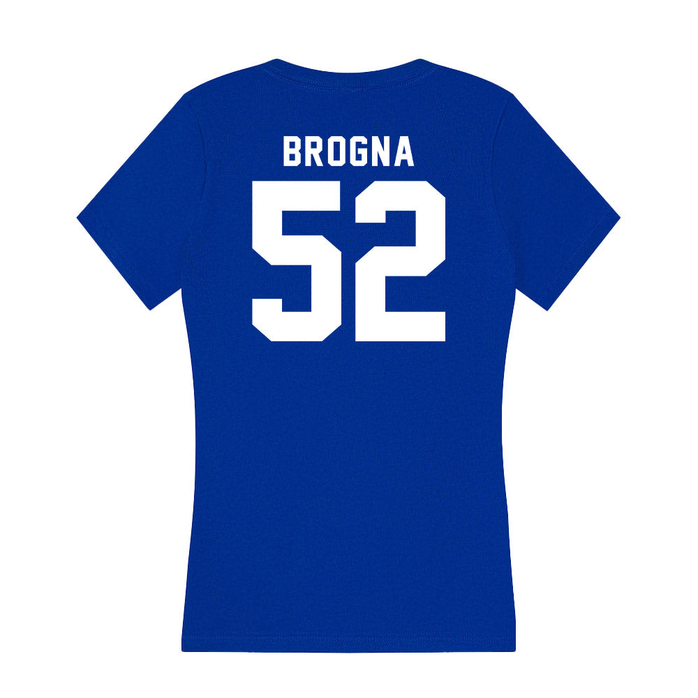 Delaware - NCAA Football : Dom Brogna - Women's V-Neck T-Shirt-1