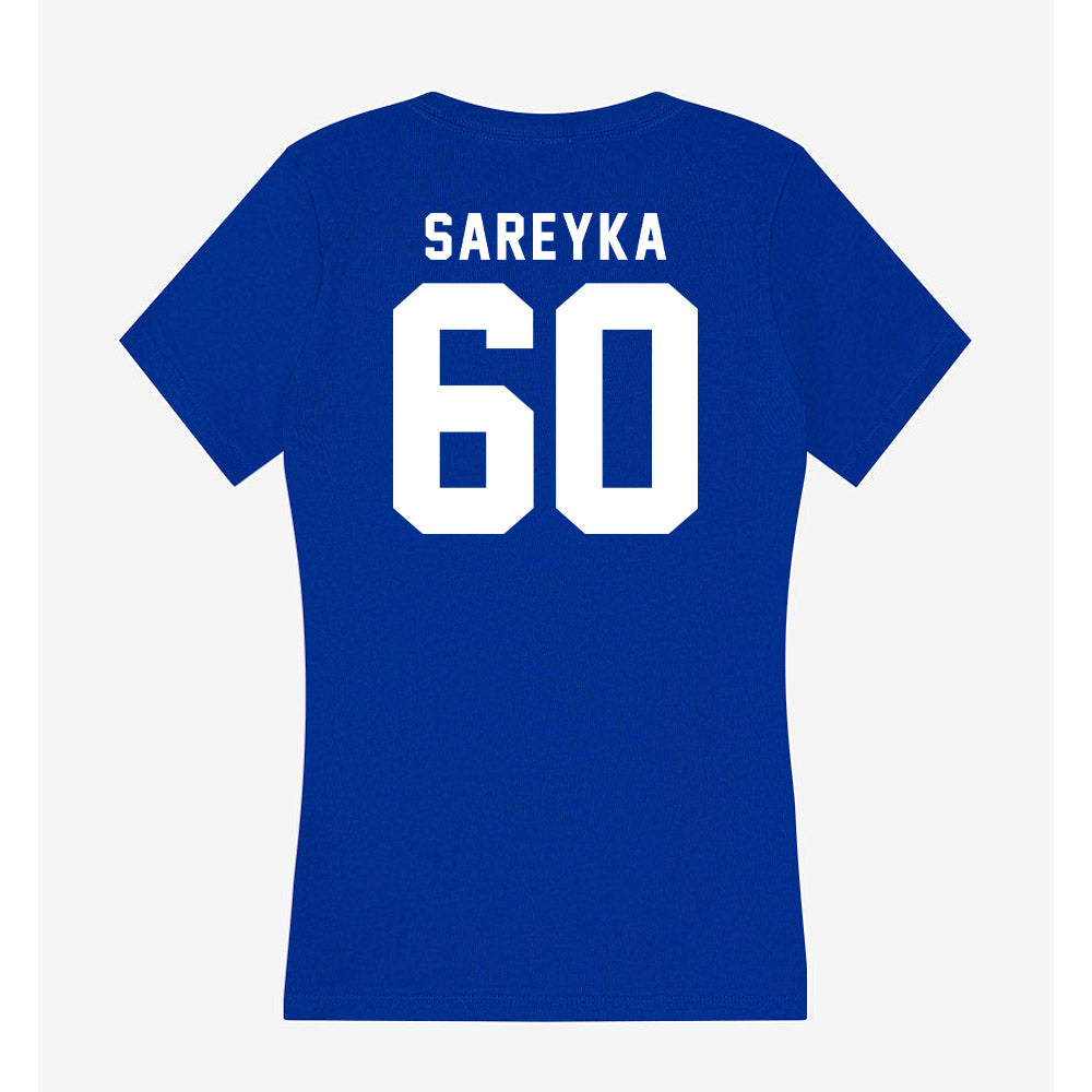 Delaware - NCAA Football : Carter Sareyka - Women's V-Neck T-Shirt-1