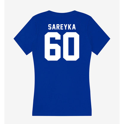 Delaware - NCAA Football : Carter Sareyka - Women's V-Neck T-Shirt-1