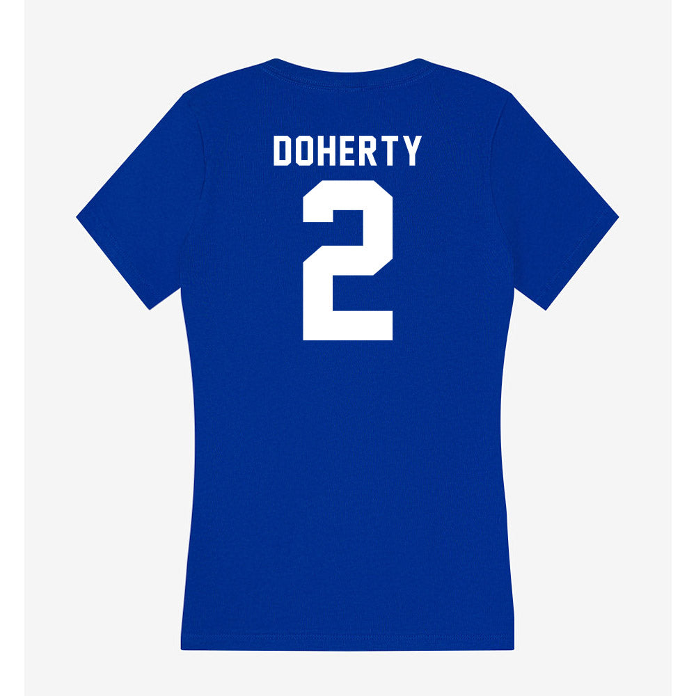 Delaware - NCAA Baseball : Connor Doherty - Women's V-Neck T-Shirt-1