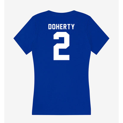 Delaware - NCAA Baseball : Connor Doherty - Women's V-Neck T-Shirt-1