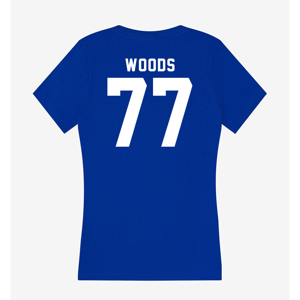 Delaware - NCAA Softball : Claire Woods - Women's V-Neck T-Shirt-1