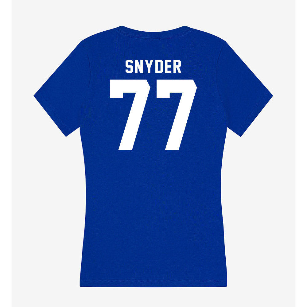 Delaware - NCAA Football : Cole Snyder - Women's V-Neck T-Shirt-1