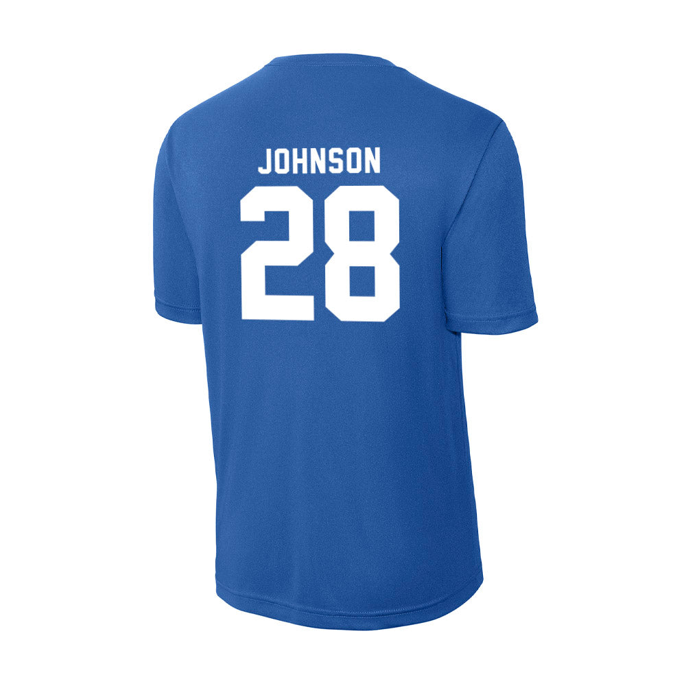 Delaware - NCAA Men's Soccer : Mikey Johnson - Activewear T-Shirt-1