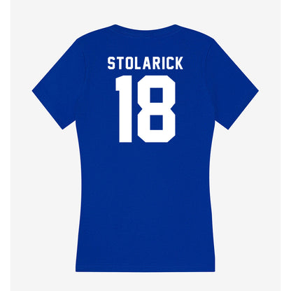 Delaware - NCAA Women's Lacrosse : Lena Stolarick - Women's V-Neck T-Shirt-1