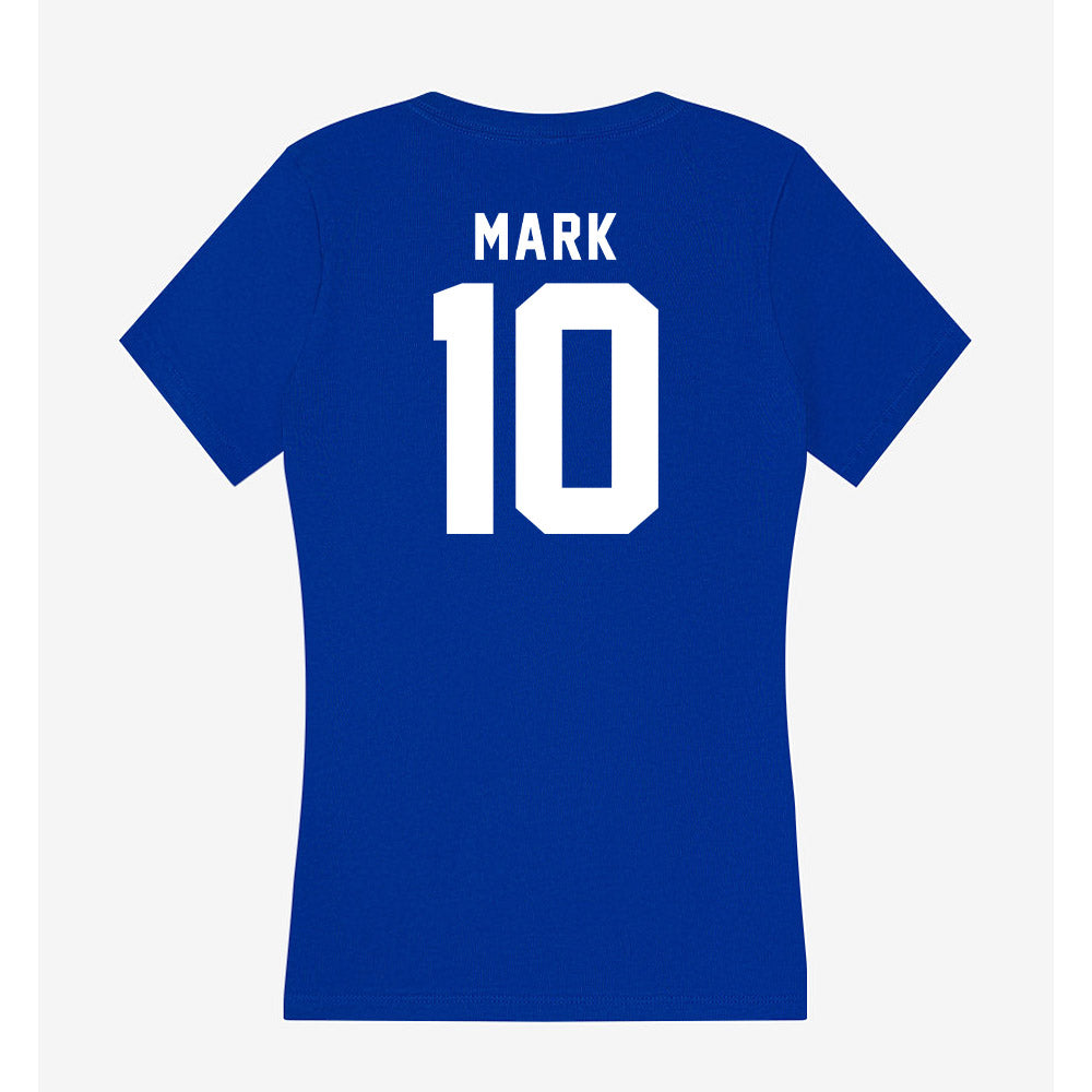 Delaware - NCAA Ice Hockey : Danica Mark - Women's V-Neck T-Shirt-1