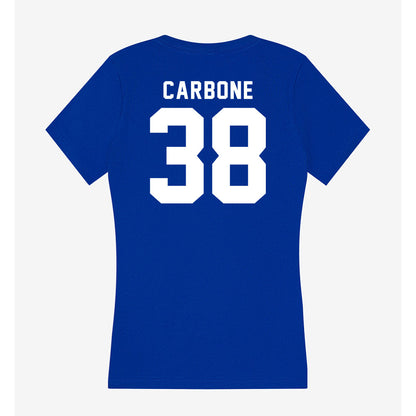 Delaware - NCAA Baseball : Cole Carbone - Women's V-Neck T-Shirt-1