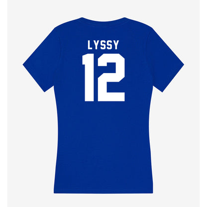 Delaware - NCAA Women's Volleyball : Aubrey Lyssy - Women's V-Neck T-Shirt-1