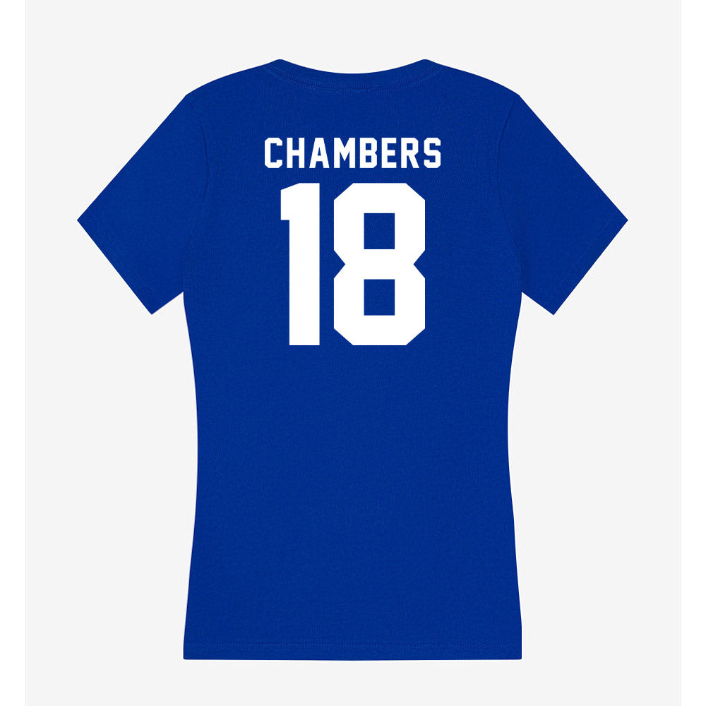 Delaware - NCAA Softball : Morgan Chambers - Women's V-Neck T-Shirt-1
